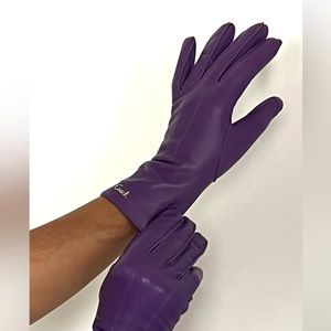 Leather Coach Gloves